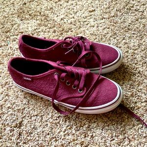 Burgundy Vans